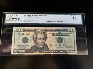 DBR 2004 $20 FRN Philadelphia STAR Fr. 2089-C* Legacy 35 Serial EC11110481* - Picture 1 of 2