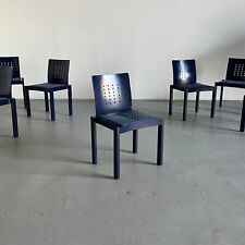 1 of 20 Postmodern Memphis Era Thonet Vienna Stackable Signed Dining Chairs, 90s