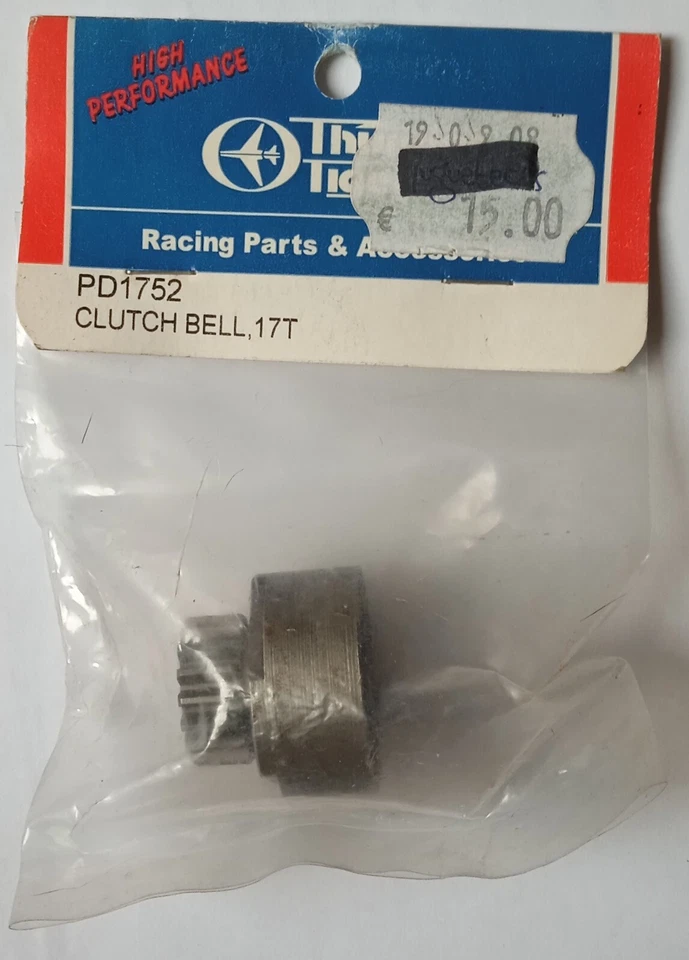 NOS Cloche D'Embrayage Thunder Tiger PD1752 17T Pièces De Modèle RC Vintage - Photo 1/1