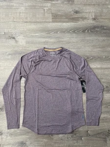 Rhône Atmosphere Long Sleeve Tee Classic Fit Men’s Small Shadow Plum/gray Stone  - Picture 1 of 10