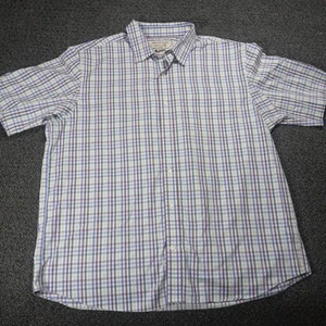 Camicia Duluth Trading Wrinklefighter uomo XL a quadri manica corta vestibilità rilassata Casua - Foto 1 di 11
