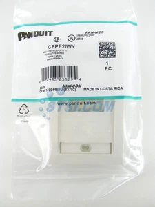 Panduit CFPE2IWY 2-Port Mini-Com Faceplate, Executive Series, Off-White ~STSI - Picture 1 of 3