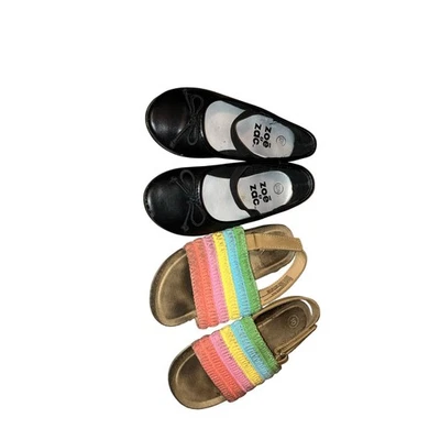 2 pares de zapatos para niñas talla 10-10,5  Foto 1 de 4