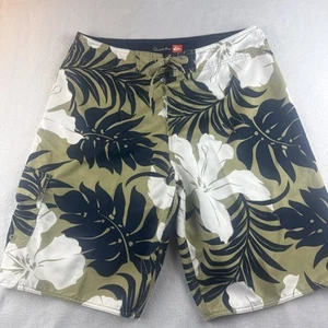 Pantalones Cortos Quiksukver Hawaianos Cordón Cintura Beige Para Hombre 36 - Imagen 1 de 7