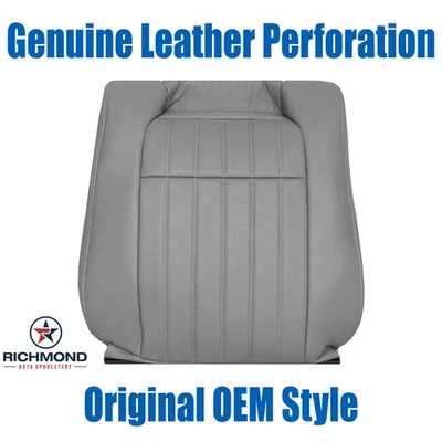 Chevy Impala SS 1994-1996 - Cubierta de asiento de cuero genuino gris inclinada del lado del conductor Foto 1 de 4