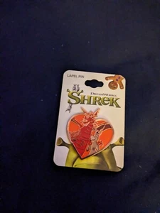 Shrek Enamel Pin, Donkey And Dragon Heart New - Picture 1 of 2