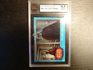 1977 STAR WARS S1 (Blue) #45 The Light Sabre KSA 9.5 (PSA 10/APR $1,700) GEM 💎 - Picture 1 of 3