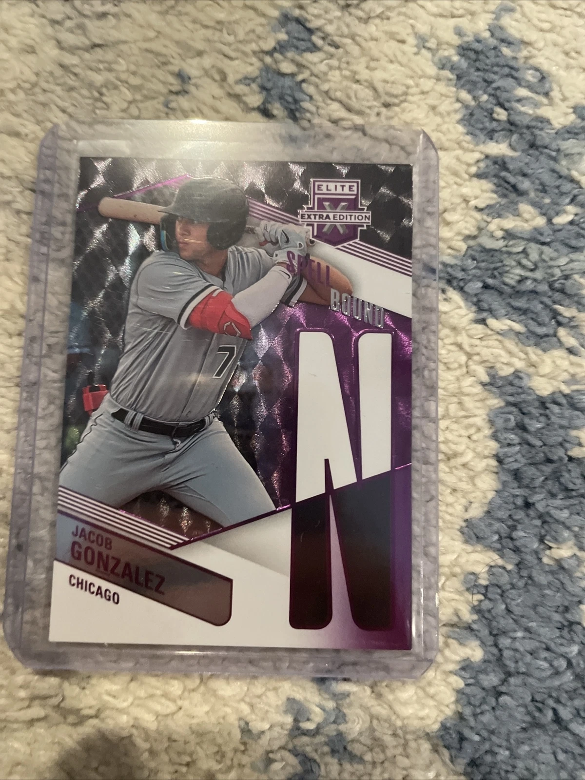 2023 Elite Extra Edition SpellBound Status Purple /49 #FS-Jacob Gonzalez