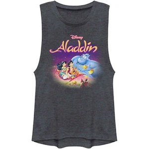 Aladdin Junior Women's Classic Movie Artwork Muscle Shirt Tank Top Mediium- NWT - Picture 1 of 1