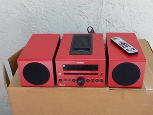 Yamaha MCR-B142 Micro Componente Sistema Estéreo CD AM/FM USB iPod Bluetooth Rojo - Imagen 1 de 23