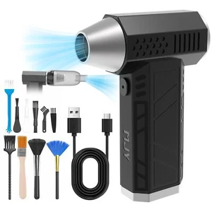 180000TR/Min 2 in 1 Souffleur air compriméSouffleur Voiture batterie 7600MAH ... - Afbeelding 1 van 7