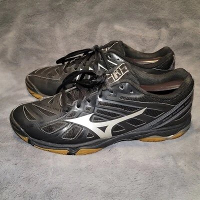 Mizuno Wave Hurricane 3 Volleyball Shoes V1GC174003 Black Gray Womens Size 9 - Image 1 of 4