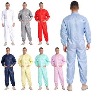 Mens Jumpsuit Fashion Bodysuit Cargo Romper Pants Dustproof Warehouse Full-body - Picture 1 of 71