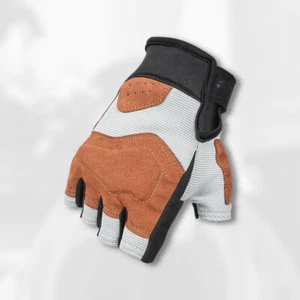 Guantes de moto fitness para hombre y mujer deportes al aire libre medio dedo guantes - Imagen 1 de 9