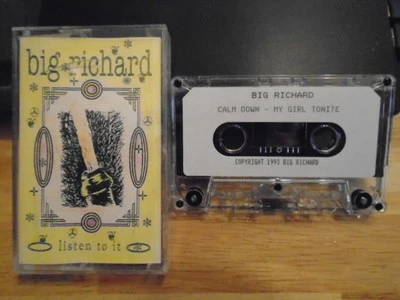 VERY RARE Big Richard DEMO CASSETTE TAPE 1993 Kansas City rock UNRELEASED 2 trax - Image 1 of 2