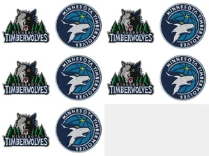 Lot SET Of10 Minnesota Timberwolves NBA Iron on Patches Embroidered Emblem Badge - Picture 1 of 6