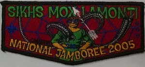 OA SIKHS MOXI LAMONTI 338 BSA 2005 JAMBOREE MARVEL FLAP SPIDER MAN DOC OC MINT - Imagen 1 de 2