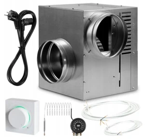 Hot air ventilator fan 490 m3/h + controller - hot air distribution air heating - Picture 1 of 13