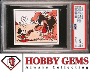 MICKEY MOUSE PSA 8 1978 Panini Disney Mickey Story Sticker #38 - Picture 1 of 3