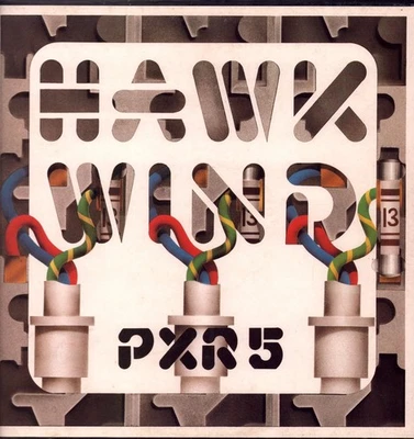 Hawkwind Pxr5 LP vinyl UK Charisma 1979 blue labels issue LP with warning - Image 1 of 4