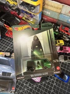 HOT WHEELS Premium Star Wars Mandalorian '66 Dodge A100 Van 5/5 Real Riders - Picture 1 of 4