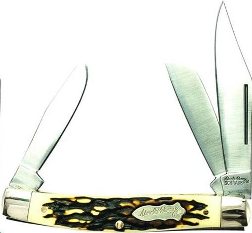 Navaja de Bolsillo Schrade 885UH Tío Henry King Rancho 4" Tamaño Cerrado Foto 1 de 1