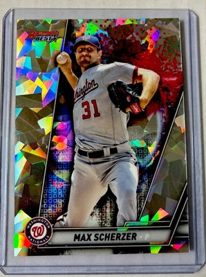Bowman's Best 2019 - Max Scherzer #40 refractor atómico Foto 1 de 2
