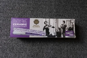 Nicky Clarke Hair Straighteners - butterfly collection BRAND NEW - FREE BAG - Picture 1 of 3