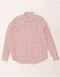 J. CREW Mens Tailored Shirt Large Red Gingham Cotton AV07 - Picture 1 of 3
