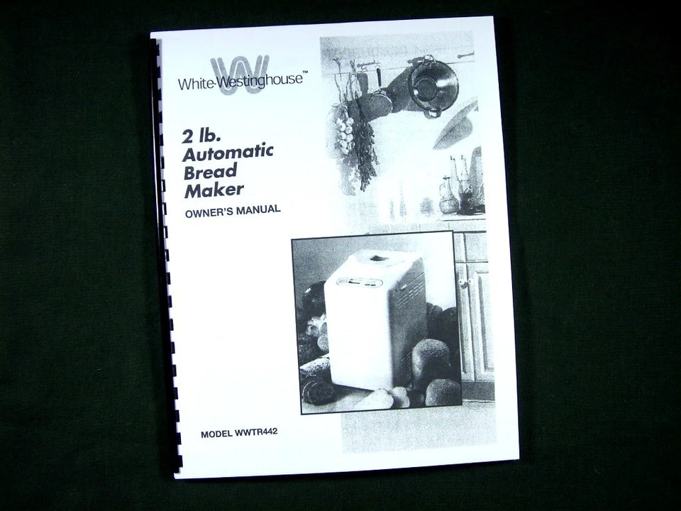 Máquina para hacer pan White Westinghouse WWTR442 manual de instrucciones y recetas Foto 1 de 1