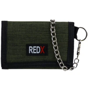 RED X Mens Boys Canvas Tri-Fold Chain Sports Wallet - Picture 1 of 28