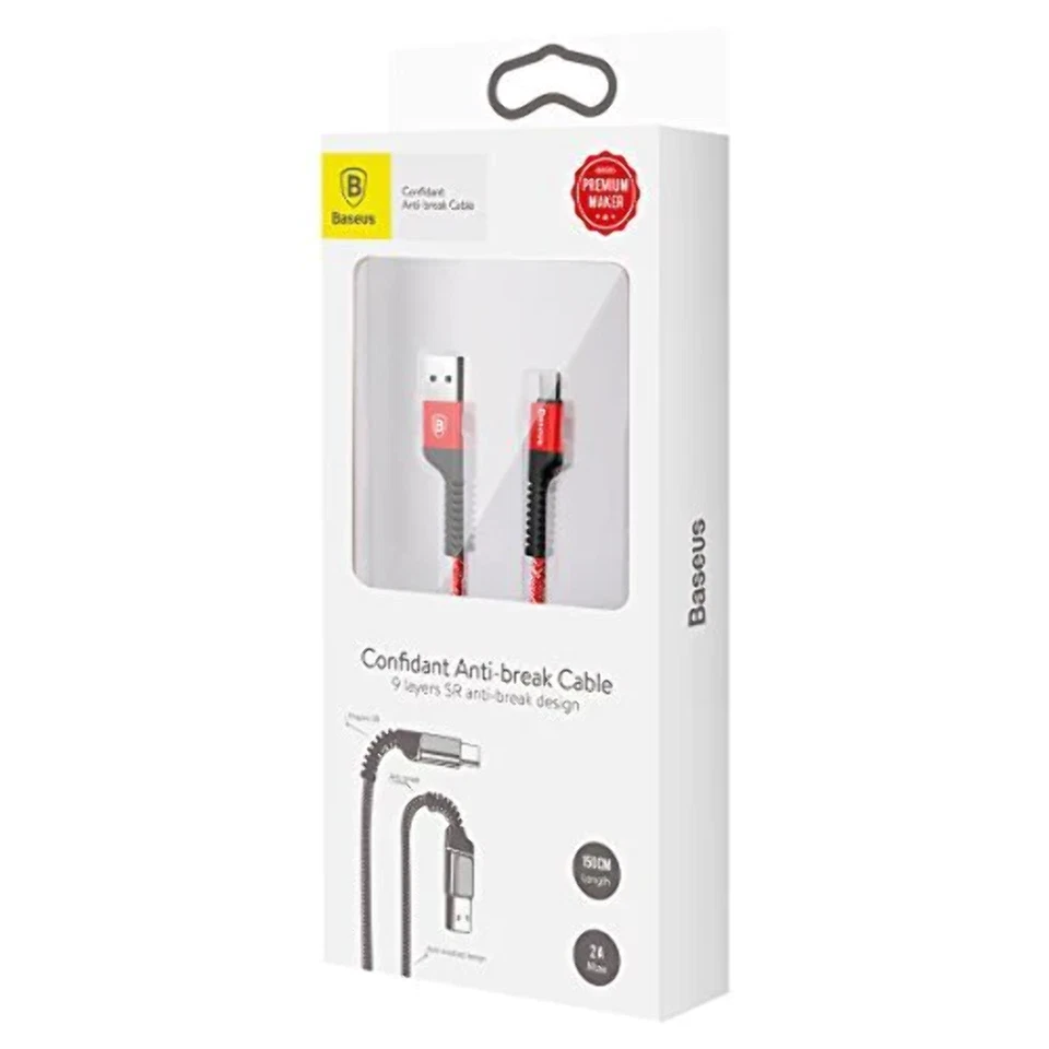 Baseus Confidant Cable- C 2A 1.5M Red CATZJ-B09 Baseus Confidant Cable- C 2A 1.5 - Image 1 of 1