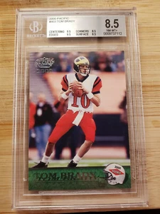 2000 PACIFIC # 403 TOM BRADY RC BGS 8.5 WITH 2 9.5 SUB GRADES. GOAT! - Picture 1 of 2