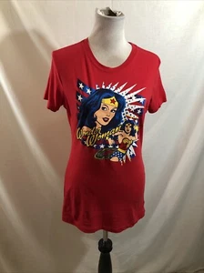 DC Comics Wonder Woman Red Short Sleeve T - Womens XL, Bust 18.5” - Picture 1 of 4