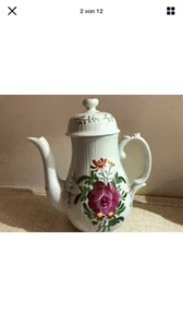 Ostfriesenrose Kaffekanne handgemalt blau - Bild 1 von 4