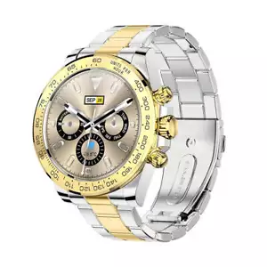 BT Touch Fitness Tracker Men Women Stainless Steel Heart Rate Sports Smartwatch - Picture 1 of 15
