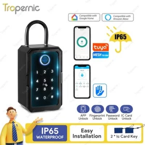 Key Safe Tuya Ttlock Fingerprint Bluetooth Wifi Digital Key Box App RemoteAccess - Picture 1 of 28