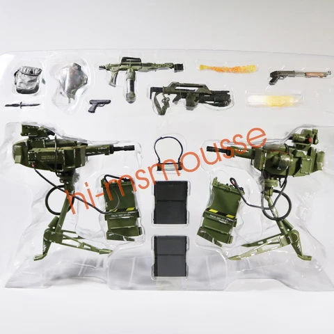 NECA Aliens USCM Arsenal Weapons Accessory Set Alien Marine Pack of 14 Pcs Loose Cover
