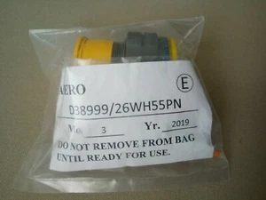AERO D38999 / 26WH55PN CIRCULAR MIL-SPEC CONNECTOR PLUG With CONTACTS - Picture 1 of 3