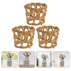 Wicker Cup Holder 4Pcs Rattan Seagrass Sleeve Glass Cover