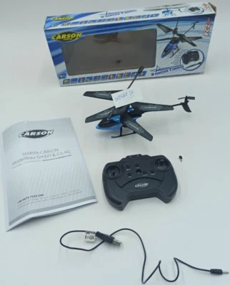 DEFEKT Carson 500507164 Starter Tyrann 230 IR 2Ch RTF Cyan RC Helikopter - Bild 1 von 4