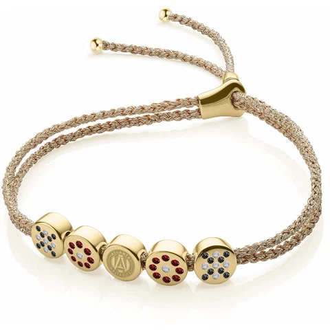 Women's WinCraft Atlanta United FC .375" Woven Circle Crystal Bracelet Cover
