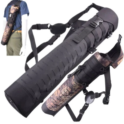Tactical Arrow Quiver Single Shoulder Bag Hanging Belt Storage Cylinder Pot Belt - Image 1 of 4