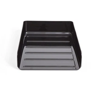 TRU RED Front Load Stackable Plastic Letter Tray Black 4/Carton TR55331VS - Picture 1 of 2