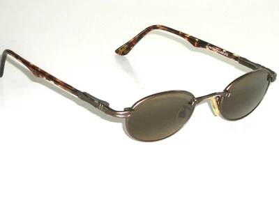 MAUI JIM MJ-143-01 SLEEK OVAL FLEX HINGES POLARIIZEED CRYSTAL FLEX SUNGLASSES - Image 1 of 4