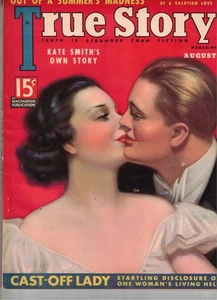 True Story Aug 1937 Solid fine Cond Models are uncredited by VICTOR TCHETCHET - Picture 1 of 2
