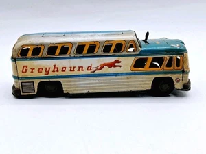 Vintage 1950’s KKK Japan Tin Litho Battery Operated Greyhound Bus 7½ Imches Long - Picture 1 of 10