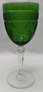 Copa de agua cristalina esmeralda cristalina cristalina cristalina cristalina vintage Cristal d'Arques-Durand - Imagen 1 de 5