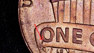 2014 P Lincoln Shield Cent Die Chips Error On Reverse - Picture 1 of 8