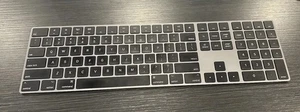 Apple Magic Keyboard Black Numeric Keypad A1843 Great Condition Rechargeable - Picture 1 of 3